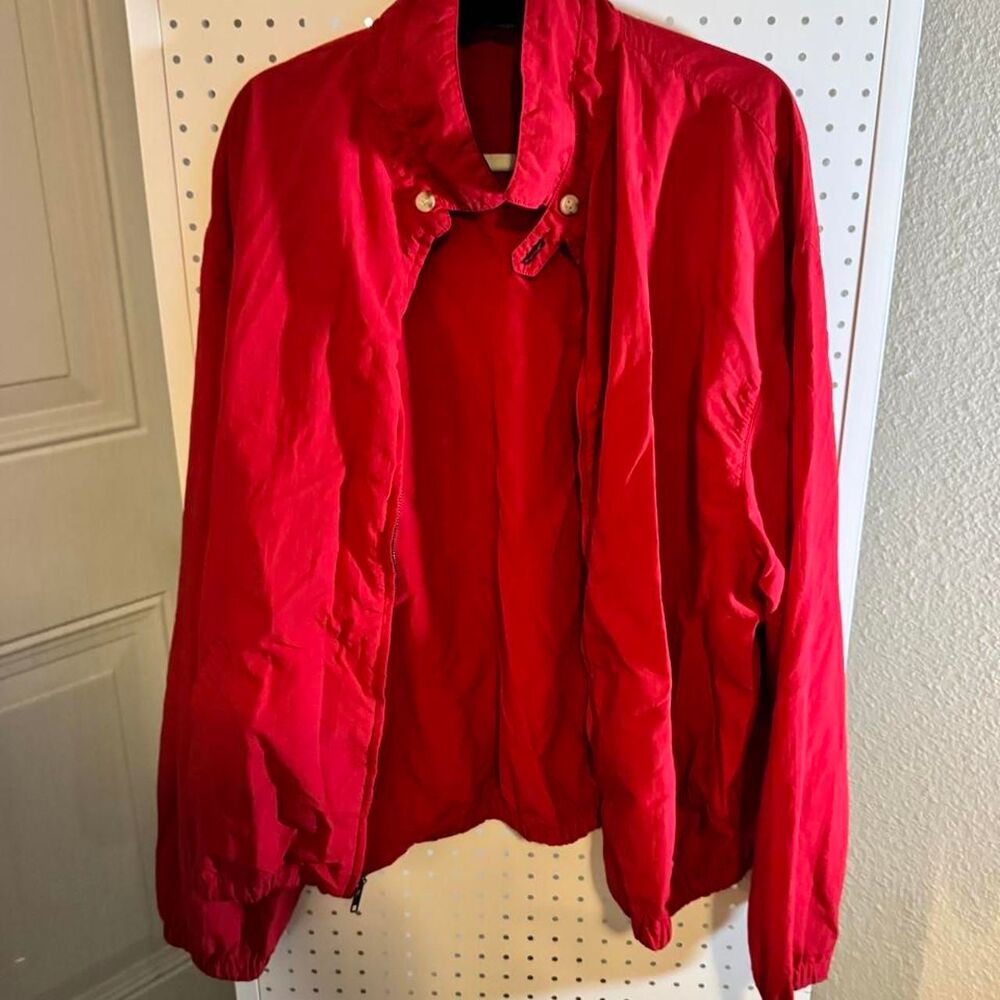 Vintage Polo Ralph Lauren Red Windbreaker Jacket XXL Made in USA 90s